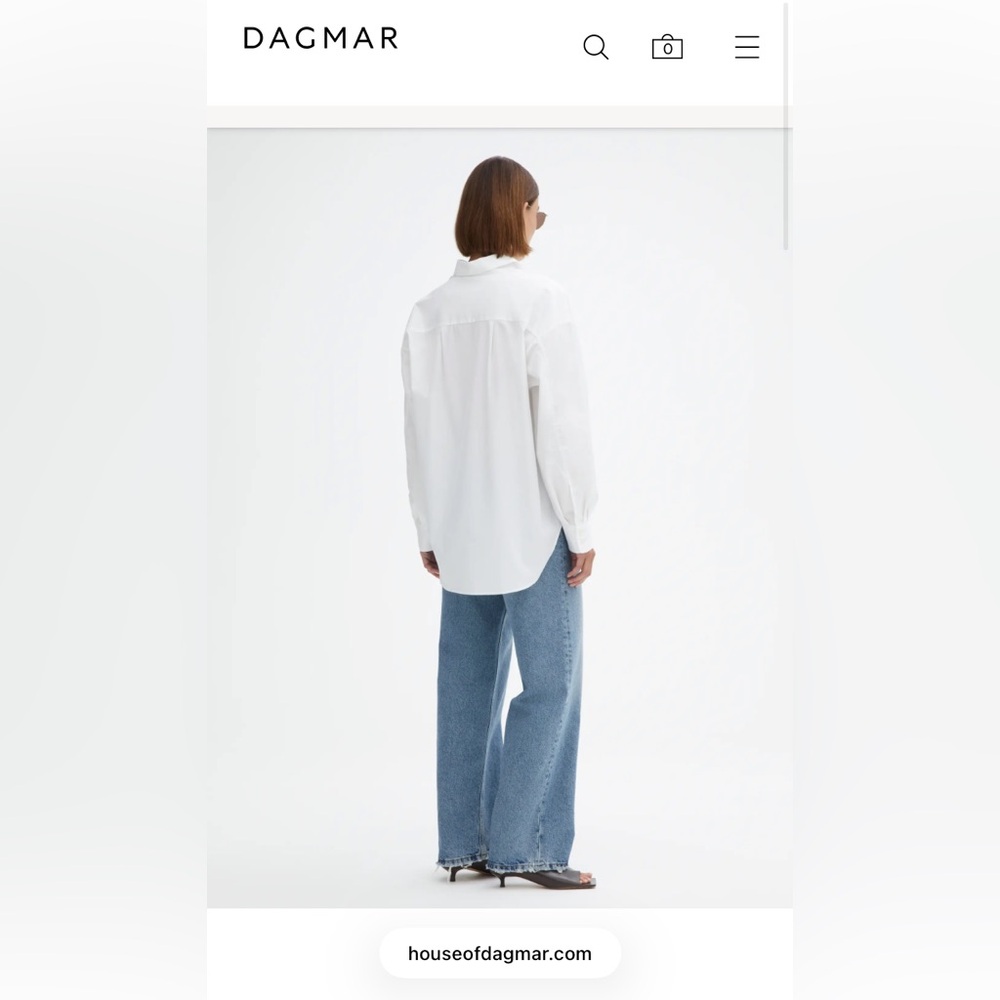 Dagmar White Button Up - Picture 5 of 8